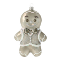 Załaduj obraz do przeglądarki galerii, Pearlescent Iced Gingerbread Man Premium christmas glass ornament 2020-468