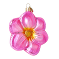 Załaduj obraz do przeglądarki galerii, Pink Flower from the Garden of Fantasy. Handmade Glass Christmas ornament. 2020-493