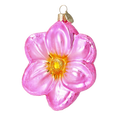 Załaduj obraz do przeglądarki galerii, Pink Flower from the Garden of Fantasy. Handmade Glass Christmas ornament. 2020-493