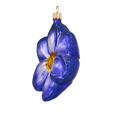 Załaduj obraz do przeglądarki galerii, Blue flower. Handmade Glass Christmas ornament. 2020-494