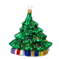 Load image into Gallery viewer, Emerald Fir with Festive Gifts Premium christmas glass ornament 2020-497