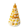 Load image into Gallery viewer, Gilded White Fir Premium christmas glass ornament 2020-501