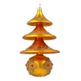 Załaduj obraz do przeglądarki galerii, Golden Glimmer Tree Handmade Glass Christmas ornament free blown 2020-503