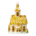 Load image into Gallery viewer, Gilded Snowy Chapel Premium christmas glass ornament 2020-514
