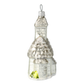 Load image into Gallery viewer, Frosted Pearl Chapel Premium christmas glass ornament 2020-515