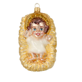 Load image into Gallery viewer, Jesus. Handmade Glass Christmas ornament. 2020-519