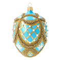 Załaduj obraz do przeglądarki galerii, Azure Imperial Egg Premium christmas glass ornament 2020-536