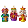 Load image into Gallery viewer, The Three Kings of Christmas Night. Handmade Glass Christmas ornament. 2020-585