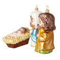 Load image into Gallery viewer, Holy Family - The Joy of the Nativity. Handmade Glass Christmas ornament. 2020-586