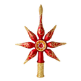 Załaduj obraz do przeglądarki galerii, Ruby Star Spike. Handmade Glass Christmas ornament. 2020-675