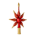 Załaduj obraz do przeglądarki galerii, Ruby Star Spike. Handmade Glass Christmas ornament. 2020-675