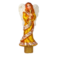 Załaduj obraz do przeglądarki galerii, Golden Herald Angel Finial Premium christmas glass ornament 2020-685