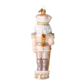 Load image into Gallery viewer, Pink Candy Nutcracker. Handmade Glass Christmas ornament. 2020-697