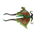 Load image into Gallery viewer, Butterfly Summer Winged Gardener. Handmade Glass Christmas ornament. 2021-017