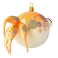 Load image into Gallery viewer, Gold fish Sparkling Bubblefish Handmade Glass Christmas ornament. 2021-036