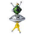 Load image into Gallery viewer, Cosmic Explorer Glass Alien Handmade free blown decoration glass Christmas tree ornament 2021-050