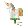 Load image into Gallery viewer, Rainbow Prism Unicorn Premium christmas glass ornament 2021-054