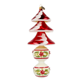 Załaduj obraz do przeglądarki galerii, Holly Tree Delight Christmas Tree. Handmade Glass Christmas ornament 2021-130