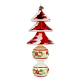 Załaduj obraz do przeglądarki galerii, Holly Tree Delight Christmas Tree. Handmade Glass Christmas ornament 2021-130
