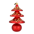Load image into Gallery viewer, Midnight Folk Tree Handmade Glass Christmas ornament 2021-133