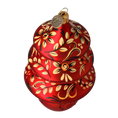 Load image into Gallery viewer, Midnight Folk Tree Handmade Glass Christmas ornament 2021-133