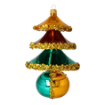 Załaduj obraz do przeglądarki galerii, Autumn Glow Tree Handmade Glass Christmas ornament 2021-136
