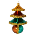 Załaduj obraz do przeglądarki galerii, Autumn Glow Tree Handmade Glass Christmas ornament 2021-136