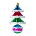 Załaduj obraz do przeglądarki galerii, Frosted Candy Tree Handmade Glass Christmas ornament 2021-138