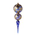 Załaduj obraz do przeglądarki galerii, Azure Solar Echo | Hand-Painted Glass Ornament | Blubom 2021-169