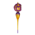 Load image into Gallery viewer, Royal Amethyst Drop Handmade Glass Christmas ornament Retro Glass Reflector Ornament 2021-174