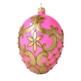 Załaduj obraz do przeglądarki galerii, Różowe Jajko Szklana Ozdoba Jajo