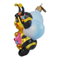 Load image into Gallery viewer, Honeybee Girl Ornament Handmade Glass Christmas ornament bee 2022-003