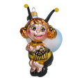 Załaduj obraz do przeglądarki galerii, Golden Bee Maiden Premium christmas glass ornament 2022-005