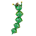 Załaduj obraz do przeglądarki galerii, Emerald Starlight Caterpillar Premium christmas glass ornament 2022-007