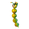 Załaduj obraz do przeglądarki galerii, Emerald Starlight Caterpillar Premium christmas glass ornament 2022-007