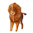 Load image into Gallery viewer, Golden Mane Lion Glass Ornament Handmade Glass Christmas ornament. 2022-023