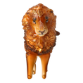 Load image into Gallery viewer, Golden Mane Lion Glass Ornament Handmade Glass Christmas ornament. 2022-023