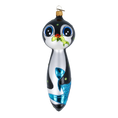 Załaduj obraz do przeglądarki galerii, Penguin with Azure Catch Premium christmas glass ornament 2022-036