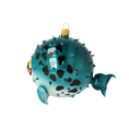 Załaduj obraz do przeglądarki galerii, Spiny fish. Handmade Glass Christmas ornament. 2022-040