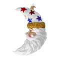 Load image into Gallery viewer, Starlit Santa Moon Premium christmas glass ornament 2022-088