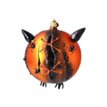 Load image into Gallery viewer, Dark Owl- Guardian of the Night.. Handmade Glass Christmas ornament.