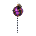 Załaduj obraz do przeglądarki galerii, Midnight Amethyst Lollipop Premium christmas glass ornament 2022-140
