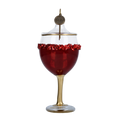 Załaduj obraz do przeglądarki galerii, Gilded Crimson Bordeaux Premium christmas glass ornament 2022-171