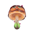 Load image into Gallery viewer, Enchanted Toadstool Mushroom. Handmade Glass Christmas ornament.