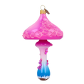 Load image into Gallery viewer, Enchanted Magenta Mushroom Premium christmas glass ornament 2022-214