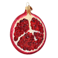 Załaduj obraz do przeglądarki galerii, Pomegranate Slice. Handmade Glass Christmas ornament. 2022-235