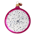 Load image into Gallery viewer, Dragon Fruit. Handmade Glass Christmas ornament. 2022-245