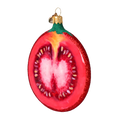 Załaduj obraz do przeglądarki galerii, Tomato slice. Handmade Glass Christmas ornament. 2022-250