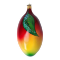 Załaduj obraz do przeglądarki galerii, Exotic Mango. Handmade Glass Christmas ornament. 2022-255