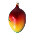 Załaduj obraz do przeglądarki galerii, Exotic Mango. Handmade Glass Christmas ornament. 2022-255